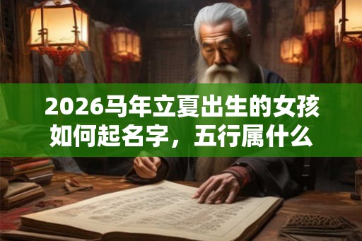 2026马年立夏出生的女孩如何起名字,五行属什么 2026马年立夏出生的女孩如何起名字,五行属什么