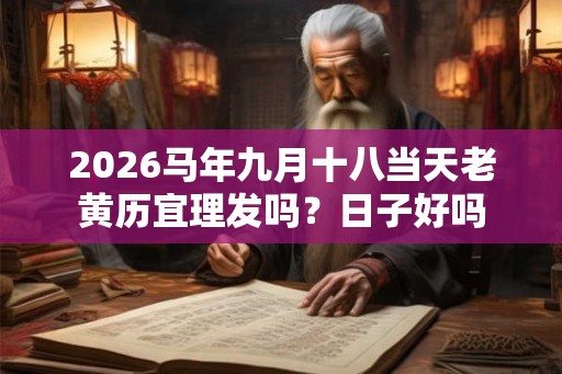 2026马年九月十八当天老黄历宜理发吗？日子好吗