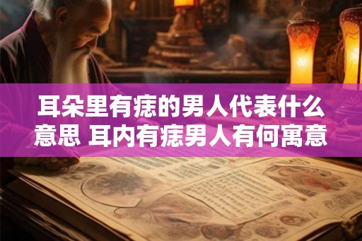 耳朵里有痣的男人代表什么意思 耳内有痣男人有何寓意