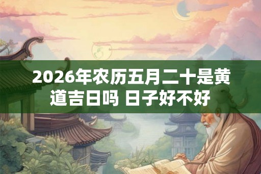 2026年农历五月二十是黄道吉日吗 日子好不好