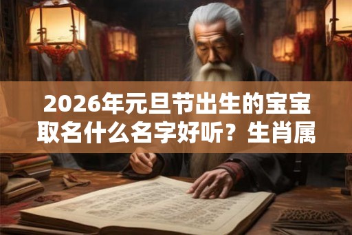 2026年元旦节出生的宝宝取名什么名字好听？生肖属是什么？