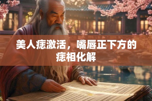 美人痣激活，嘴唇正下方的痣相化解