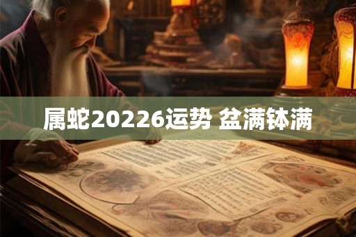 属蛇20226运势 盆满钵满