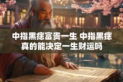 中指黑痣富贵一生 中指黑痣真的能决定一生财运吗