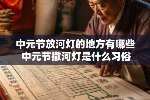 中元节放河灯的地方有哪些 中元节撒河灯是什么习俗 中元节放河灯的地方有哪些 中元节撒河灯是什么习俗