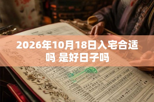 2026年10月18日入宅合适吗 是好日子吗