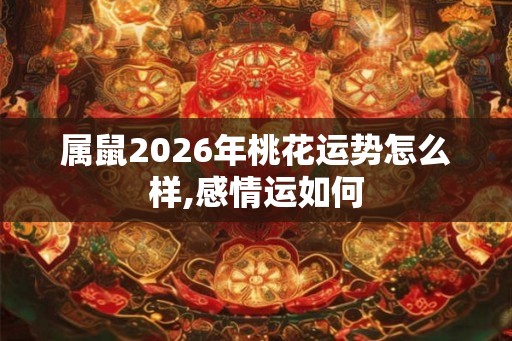属鼠2026年桃花运势怎么样,感情运如何