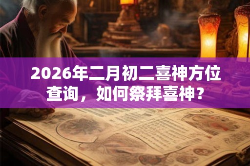 2026年二月初二喜神方位查询,如何祭拜喜神? 2026年二月初二喜神方位查询,如何祭拜喜神?