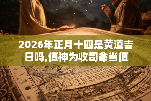 2026年正月十四是黄道吉日吗,值神为收司命当值