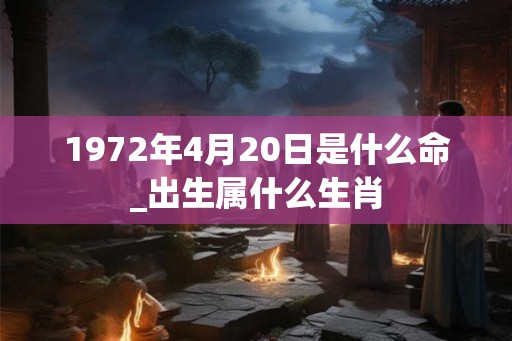 1972年4月20日是什么命_出生属什么生肖