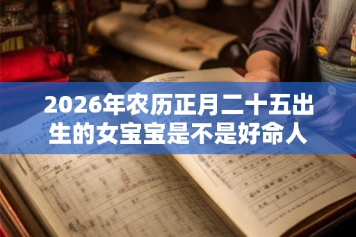 2026年农历正月二十五出生的女宝宝是不是好命人