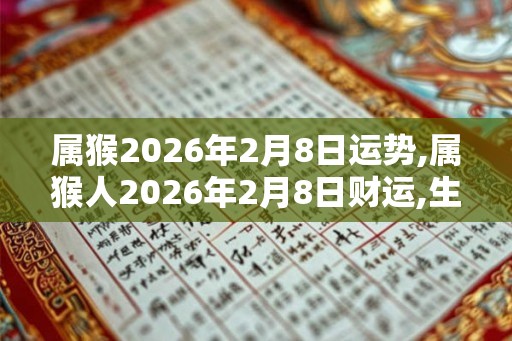属猴2026年2月8日运势,属猴人2026年2月8日财运,生肖猴2026年2月8日运势