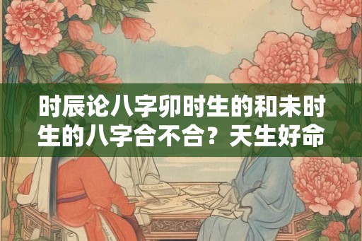 时辰论八字卯时生的和未时生的八字合不合？天生好命吗？