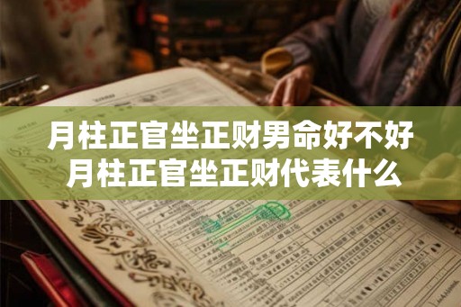 月柱正官坐正财男命好不好 月柱正官坐正财代表什么