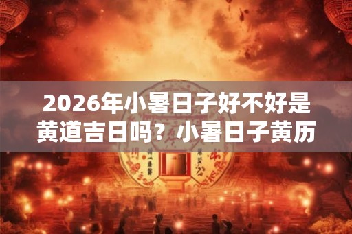 2026年小暑日子好不好是黄道吉日吗？小暑日子黄历如何？