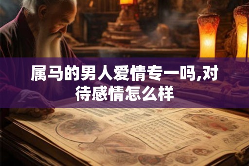 属马的男人爱情专一吗,对待感情怎么样