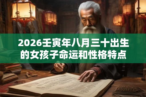 2026壬寅年八月三十出生的女孩子命运和性格特点
