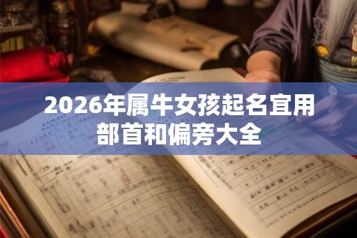 2026年属牛女孩起名宜用部首和偏旁大全