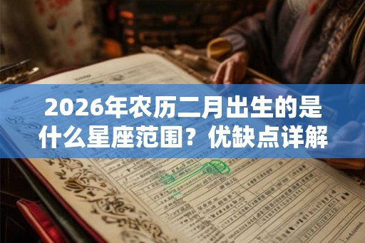 2026年农历二月出生的是什么星座范围？优缺点详解