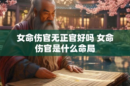 女命伤官无正官好吗 女命伤官是什么命局