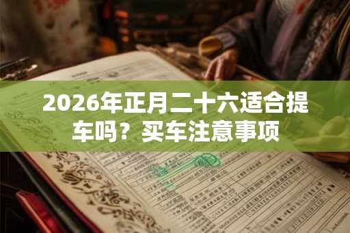 2026年正月二十六适合提车吗？买车注意事项