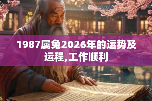 1987属兔2026年的运势及运程,工作顺利