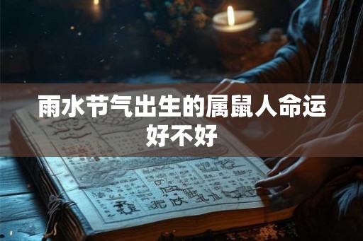 雨水节气出生的属鼠人命运好不好
