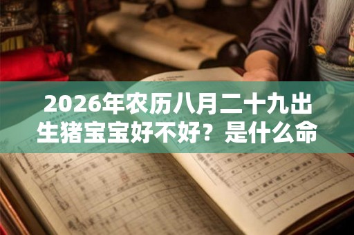 2026年农历八月二十九出生猪宝宝好不好？是什么命？