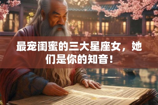 最宠闺蜜的三大星座女，她们是你的知音！
