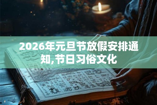 2026年元旦节放假安排通知,节日习俗文化