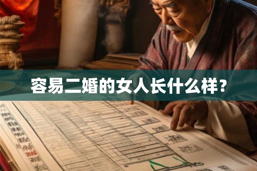 容易二婚的女人长什么样？