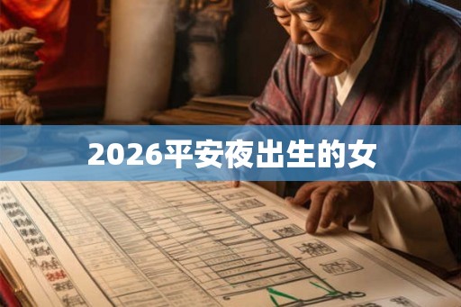 2026平安夜出生的女