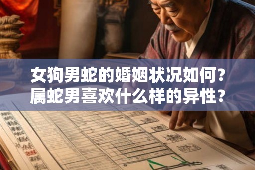 女狗男蛇的婚姻状况如何？属蛇男喜欢什么样的异性？