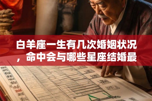 白羊座一生有几次婚姻状况，命中会与哪些星座结婚最幸福？