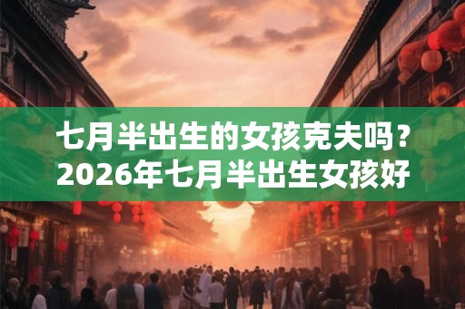 七月半出生的女孩克夫吗？2026年七月半出生女孩好不好？