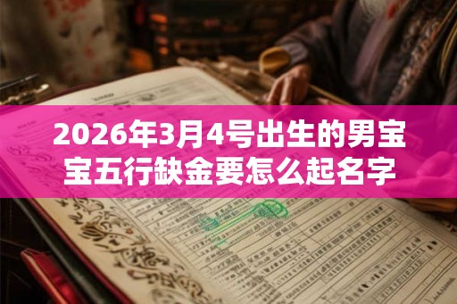 2026年3月4号出生的男宝宝五行缺金要怎么起名字 2026年3月4号出生的男宝宝五行缺金要怎么起名字