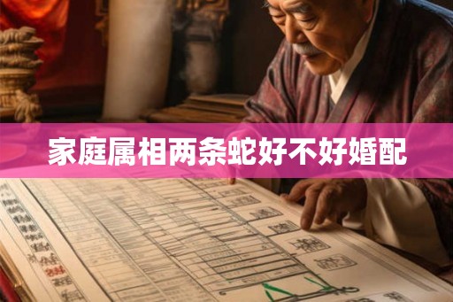 家庭属相两条蛇好不好婚配 家庭属相两条蛇好不好婚配