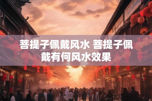 菩提子佩戴风水 菩提子佩戴有何风水效果