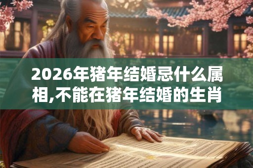 2026年猪年结婚忌什么属相,不能在猪年结婚的生肖? 2026年猪年结婚忌什么属相,不能在猪年结婚的生肖?