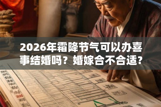2026年霜降节气可以办喜事结婚吗？婚嫁合不合适？