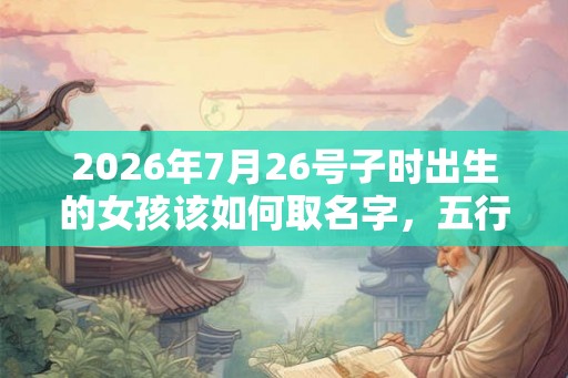 2026年7月26号子时出生的女孩该如何取名字,五行是什么 2026年7月26号子时出生的女孩该如何取名字,五行是什么