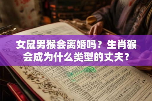 女鼠男猴会离婚吗?生肖猴会成为什么类型的丈夫? 女鼠男猴会离婚吗?生肖猴会成为什么类型的丈夫?