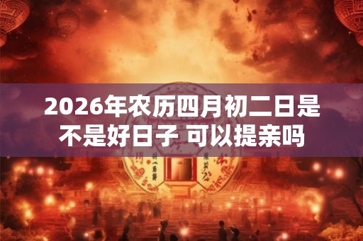 2026年农历四月初二日是不是好日子 可以提亲吗 2026年农历四月初二日是不是好日子 可以提亲吗