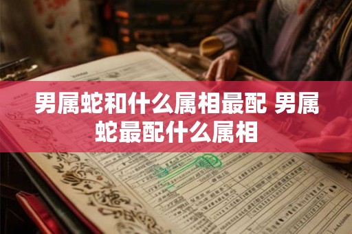 男属蛇和什么属相最配 男属蛇最配什么属相