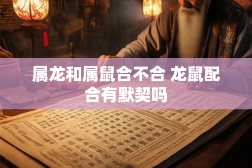属龙和属鼠合不合 龙鼠配合有默契吗 属龙和属鼠合不合 龙鼠配合有默契吗