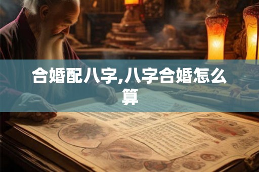 合婚配八字,八字合婚怎么算