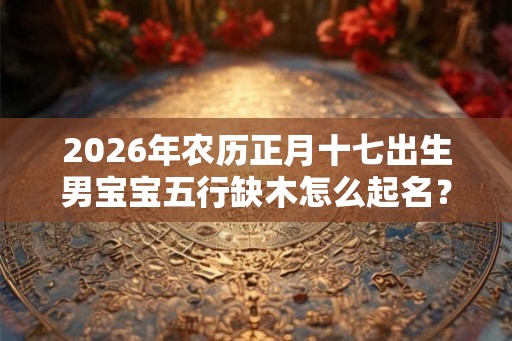 2026年农历正月十七出生男宝宝五行缺木怎么起名？