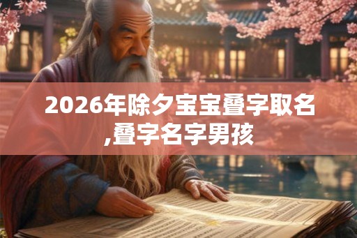 2026年除夕宝宝叠字取名,叠字名字男孩 2026年除夕宝宝叠字取名,叠字名字男孩