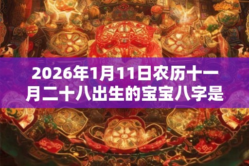 2026年1月11日农历十一月二十八出生的宝宝八字是什么