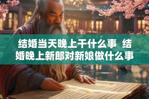 结婚当天晚上干什么事 结婚晚上新郎对新娘做什么事 结婚当天晚上干什么事 结婚晚上新郎对新娘做什么事